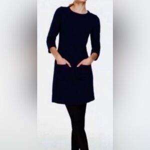 Boden Blue Long Sleeve Dress with Timeless Elegance